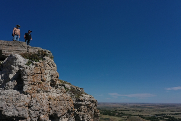 Delwin and Shawn on Old Baldy