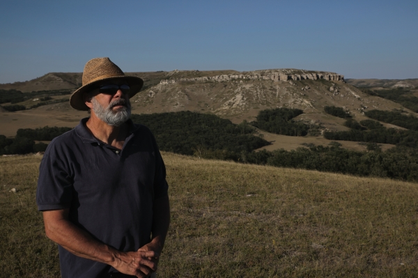 Delwin on Killdeer Mountain.