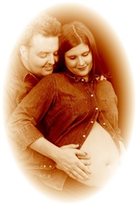 Portrait adams family pregnant