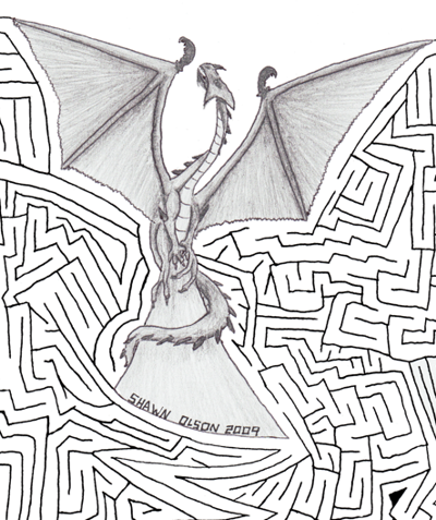 Dragon Maze Art