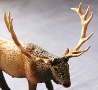 elk bull sculpture