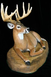 whitetail sculpture