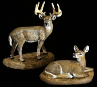 whitetail deer sculpture