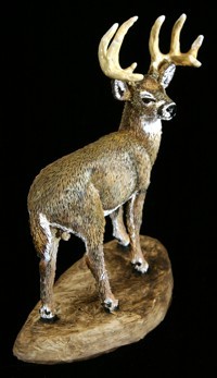 whitetail deer sculpture