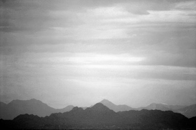 Hazy Mountains in Arizona