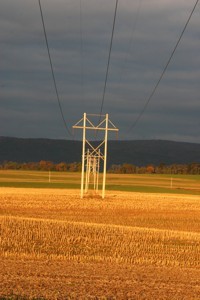 power lines pennsylvania countryside