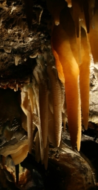 translucent stalactites