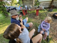 Delwin with Granddaughters