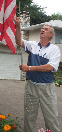 John Hart flag raise