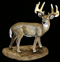 whitetail deer sculpture